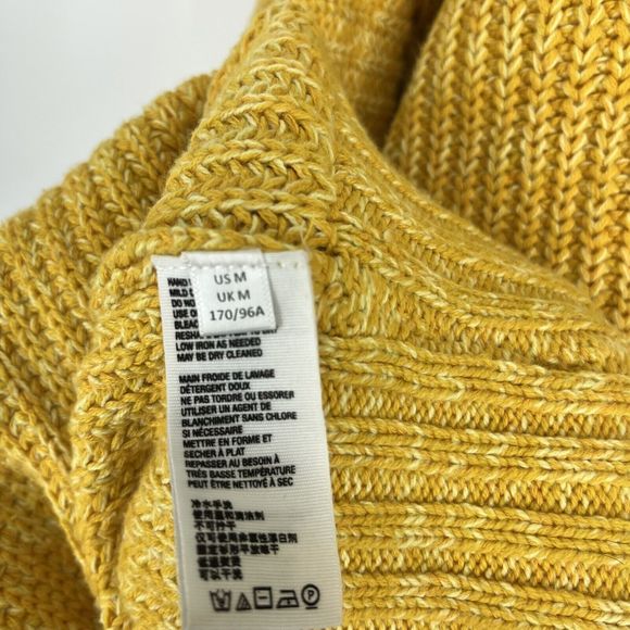 🍂🍁Free People 🤩 Oversized Sweater Womens Mustard Yellow High Hopes Cardigan🥰 - Picture 7 of 9